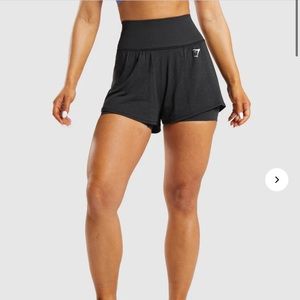 Gymshark Vital Seamless 2.0 2-in-1 Shorts in Black